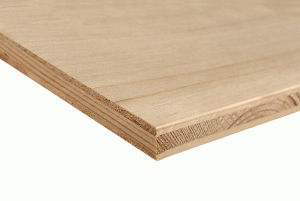 Veneered 3-layer board spruce